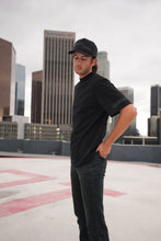 Load image into Gallery viewer, BLACK MOCK NECK T-SHIRT