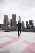 Load image into Gallery viewer, GREEN MOCK NECK T-SHIRT