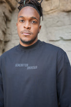 Load image into Gallery viewer, BLACK MOCK NECK LONG-SLEEVE