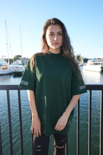 Load image into Gallery viewer, GREEN MOCK NECK T-SHIRT